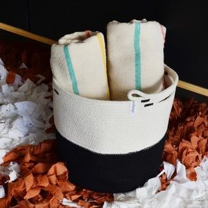 Mia Mélange Foldable Cotton Basket